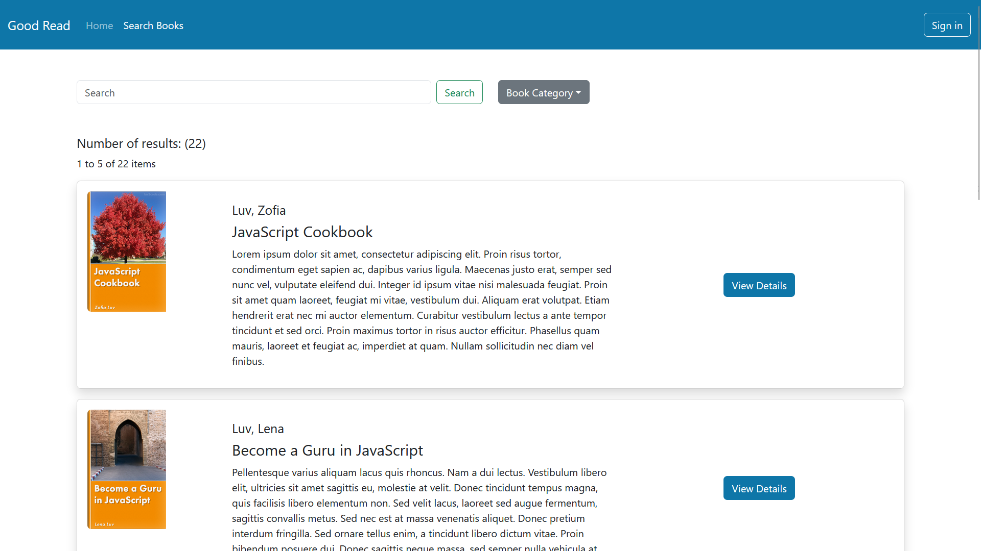 Library App Detail